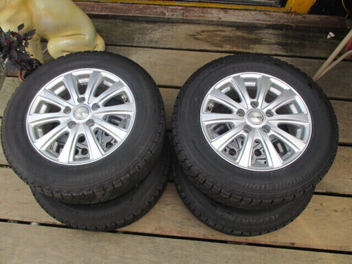 早い者勝ち！ ブリヂストン アルミホイール付きスタッドレスタイヤ 4本  【195/65R 15 】／ice partner・USED品