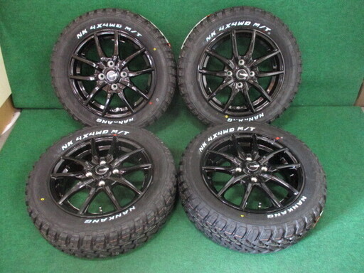 G-SPEED G-02 14ｘ4.5J+45【送料込み】ナンカンFT-9　165/65R14 マッドテレーン　軽トラ・軽バン