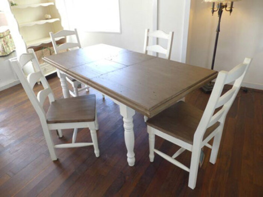 最終値下げ★Plantation Grown Timbers社 ダイニングテーブル５点セット