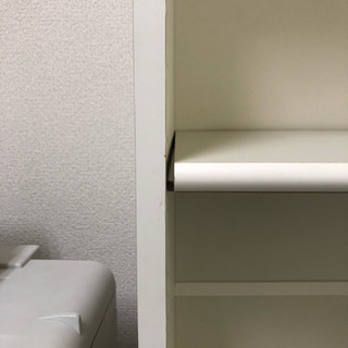 本棚 ホワイト 白 0円 無料の画像