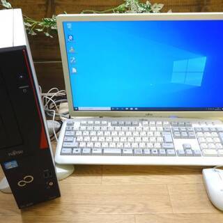 【新品SSD240GB メモリ8GB Core i3 液晶セット】富士通 デスクトップ★D551/G i3 3240 3.40Ghz/メモリ4GB/SSD120GB 20インチ液晶
