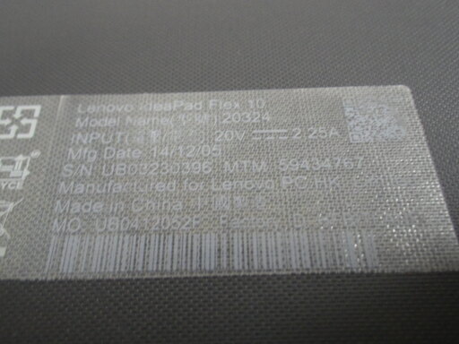 Lenovo Ideapad Flex10 20324 win10 Celeron2.16GHz メモリ4GB HDD500GB