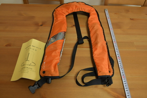 未使用　自動膨張式　ライフジャケット　国土交通省型式承認品　タイプA　船舶　救命胴衣
