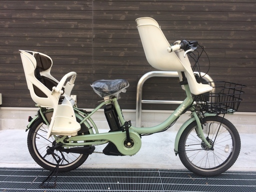 地域限定　ブリヂストン　ビッケ2　新基準　三人乗り　子供乗せ　bikke　パスバビー　ギュットアニーズ　神戸市　電動自転車