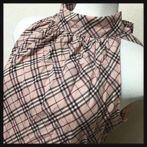 ご購入者様決定【美品✦BURBERRY BLUE LABEL】ホルターネック上品優しげピンク