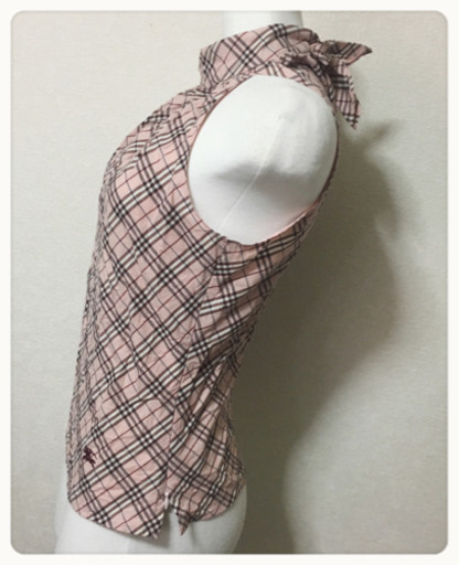 ご購入者様決定【美品✦BURBERRY BLUE LABEL】ホルターネック上品優しげピンク
