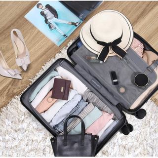 新品★スーツケース 防弾ガラス原料採用 機内持込　静音 TSAロック搭載の画像