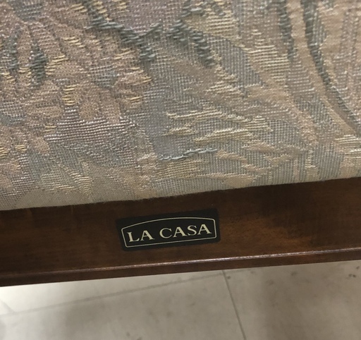 J137 LA CASA アンティーク調ダイニングテーブル　楕円テーブル　椅子6脚セット　