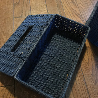 ゴミ箱&ティッシュボックスケース セットの画像