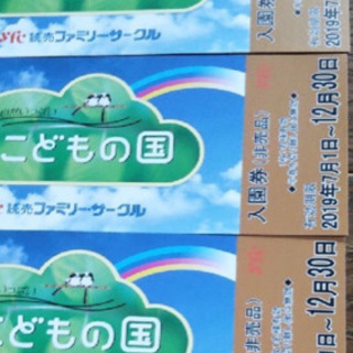 一枚420円複数枚可能‼️横浜のこどもの国、入園チケット