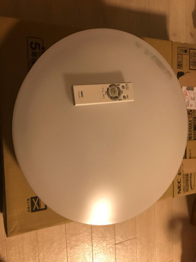 NECのLEDシーリングライト2個
