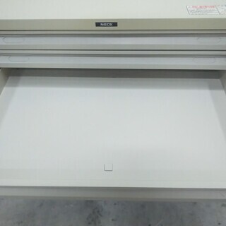 MS900【美品】ナカバヤシ キャビネット A2 書類棚 10段 アイボリー NA2の画像
