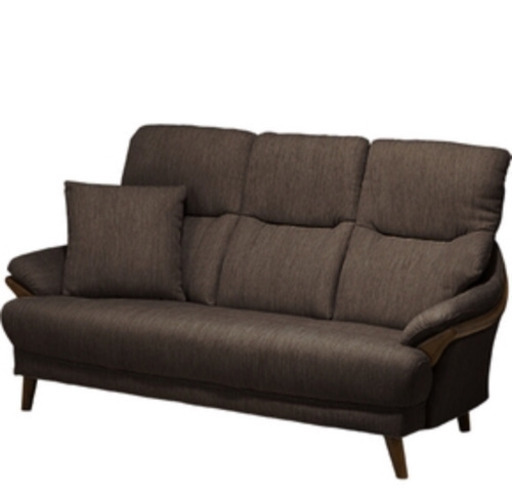 【今週締め切り】ニトリ 3人用布張りソファ コウテイ3  オットマン付き