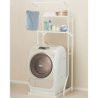 値下げ！☆美品☆ ニトリ 洗濯機ラック(白)