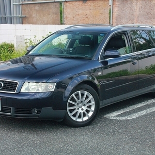 ★予備車検付★アウディA4アバント★1.8T(TURBO!)クワトロ★HDDナビ(フルセグTV)/純正アルミ/車高調サス他 の画像