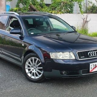 ★予備車検付★アウディA4アバント★1.8T(TURBO!)クワトロ★HDDナビ(フルセグTV)/純正アルミ/車高調サス他 の画像