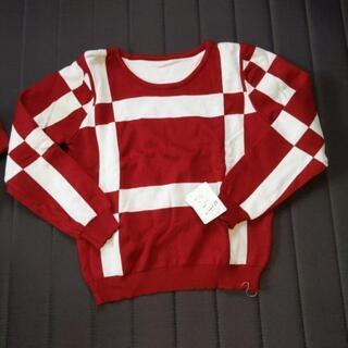 新品♪バイカラー♪ニット♪セットアップ♪の画像