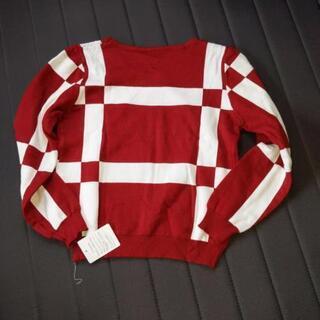 新品♪バイカラー♪ニット♪セットアップ♪の画像