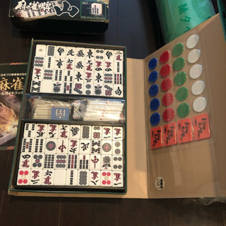 麻雀牌、マットセットの画像