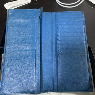 プラダ PRADA 長財布 水色