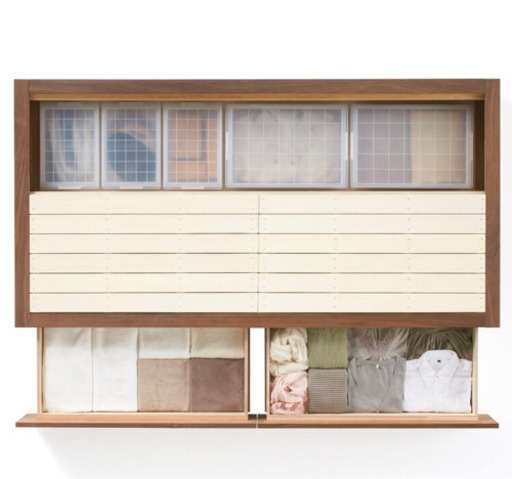 【売却済】無印良品 収納付きシングルベッド