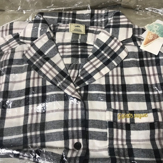 ★新品★ジェラートピケ★パジャマ★ネルチェックシャツ★の画像