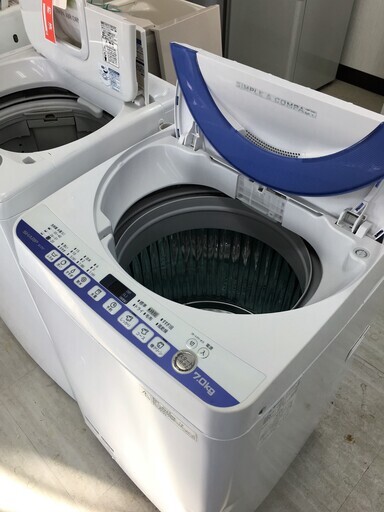 シャープ7.0K洗濯機　2014年製　分解クリーニング済み！！！