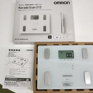 オムロン 体重・体組成計 カラダスキャン ホワイト HBF-212
