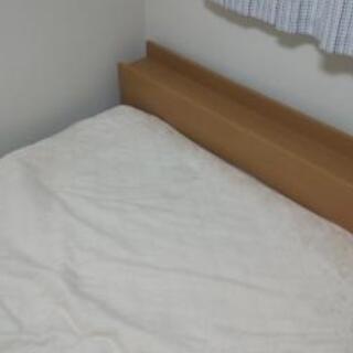 ローベットとマットレスのセット　サイズ　ダブル　良品の画像