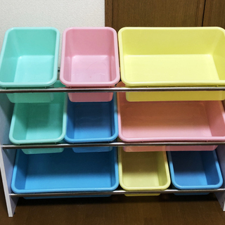 おもちゃラック おかたづけ収納ラック 3段