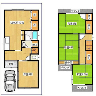 🉐4LDKファミリータイプ戸建て　2019年4月リノベーション済...