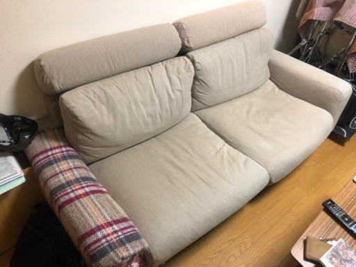 【無印良品】ソファ・セット 3シーター ワイドアーム ヘッドレスト付 フェザー