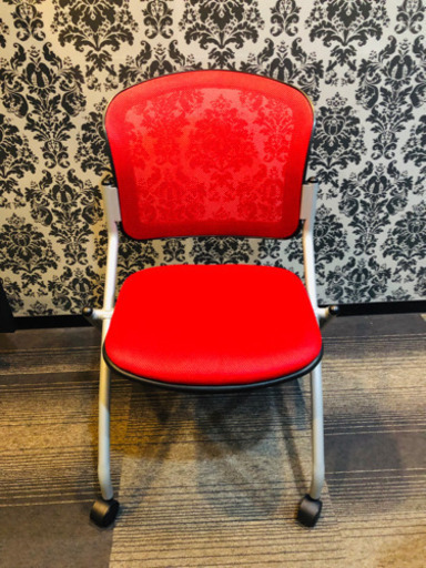 【中古美品】オフィス用折りたたみ椅子4脚