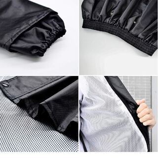 レインウェア 上下セット レインコート メンズ レディース雨具 防水 通気メッシュ 着脱式合羽 安全反射 男女兼用 カッパ ゴルフ バイク 自転車 登山 アウトドア 梅雨対策 台風災害時対策 二重構造バイザー 通気メッシュ 収納袋付きの画像