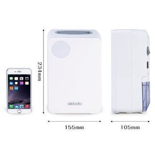  除湿機 除湿器 コンパクト 800ml 人気 空気清浄機能付き カビ/梅雨/結露対策 部屋干しの画像