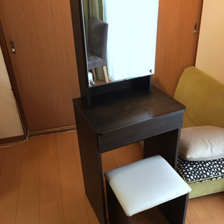 〈お取引き中〉ニトリ ドレッサー 椅子付き メイク 化粧台 コン...