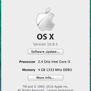 MacBook Pro A1278◆Late 2011◆Core i5/2.4GHz/4GB/新品SSD 480GB◆13型◆OS 10.9.5◆85W Magsafe◆マジックマウス◆充放電39回の画像