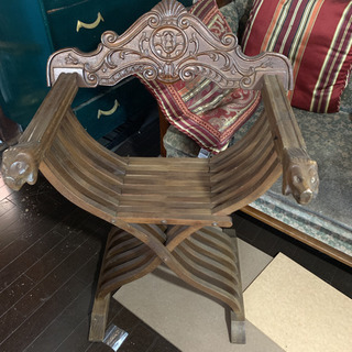 あげます！アンティーク 1人がけ 木製 椅子の画像