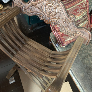 あげます！アンティーク 1人がけ 木製 椅子の画像