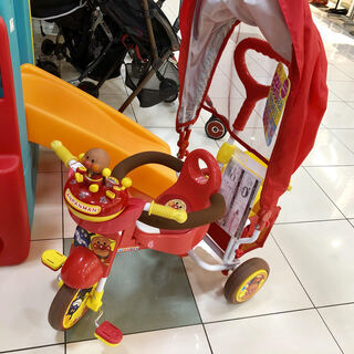 【駅近】人気のアンパンマン三輪車入荷いたしました【トレジャーファ...