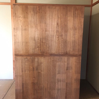 ○古家具 状態良好◯【桐製開戸棚 2段】の画像
