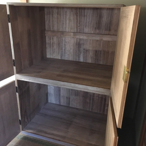 ○古家具 状態良好◯【桐製開戸棚 2段】