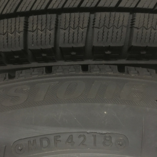 116-4ブリヂストンVRX155/65R14ダイハツ純正アルミホイール付4本セット14×4.5J +45 2018年製造