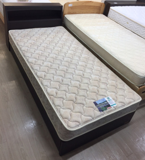 ○FRANCE BED 引き出し付き シングルベッド ブラウン