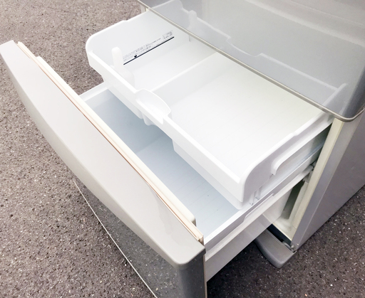 札幌市★TOSHIBA 自動製氷 付き ちょっと低めの 3ドア冷凍冷蔵庫 340L ◆ GR-C34N シルバー系 置けちゃうスリム 左開き