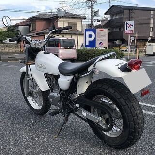 自賠責 R3/8/22迄 スズキ バンバン VanVan 200 白 スーパーサウンドマフラー 社外シート NH41Aの画像