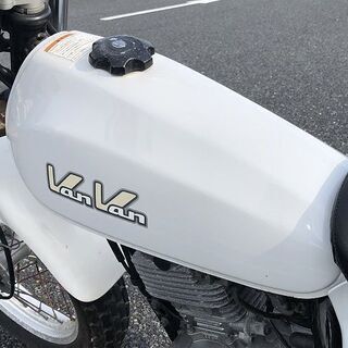 自賠責 R3/8/22迄 スズキ バンバン VanVan 200 白 スーパーサウンドマフラー 社外シート NH41Aの画像