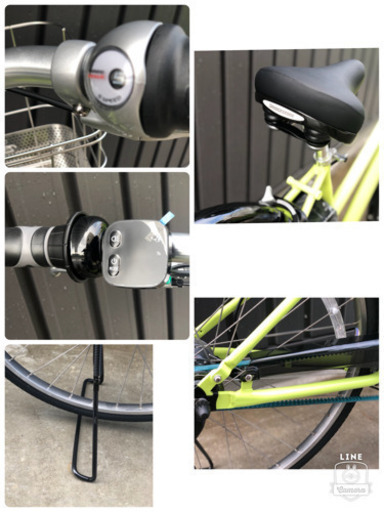 売切◼️新車☆ブリヂストン電動アシスト自転車　アルベルトe　27インチベルトドライブ 両輪駆動　3年間盗難補償付 ネオンライム