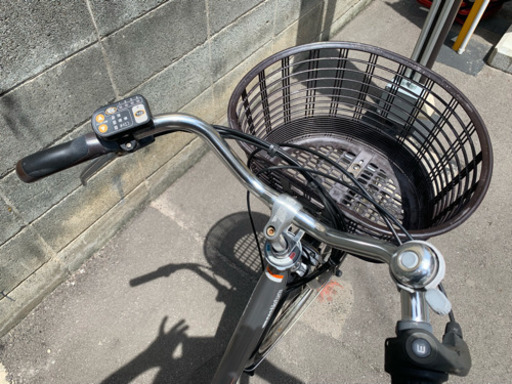 電動自転車ヤマハPAS natura26インチ 4Ah グレー色電動アシスト付き自転車