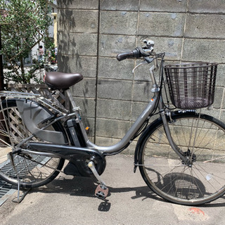 電動自転車ヤマハPAS natura26インチ 4Ah グレー色電動アシスト付き自転車